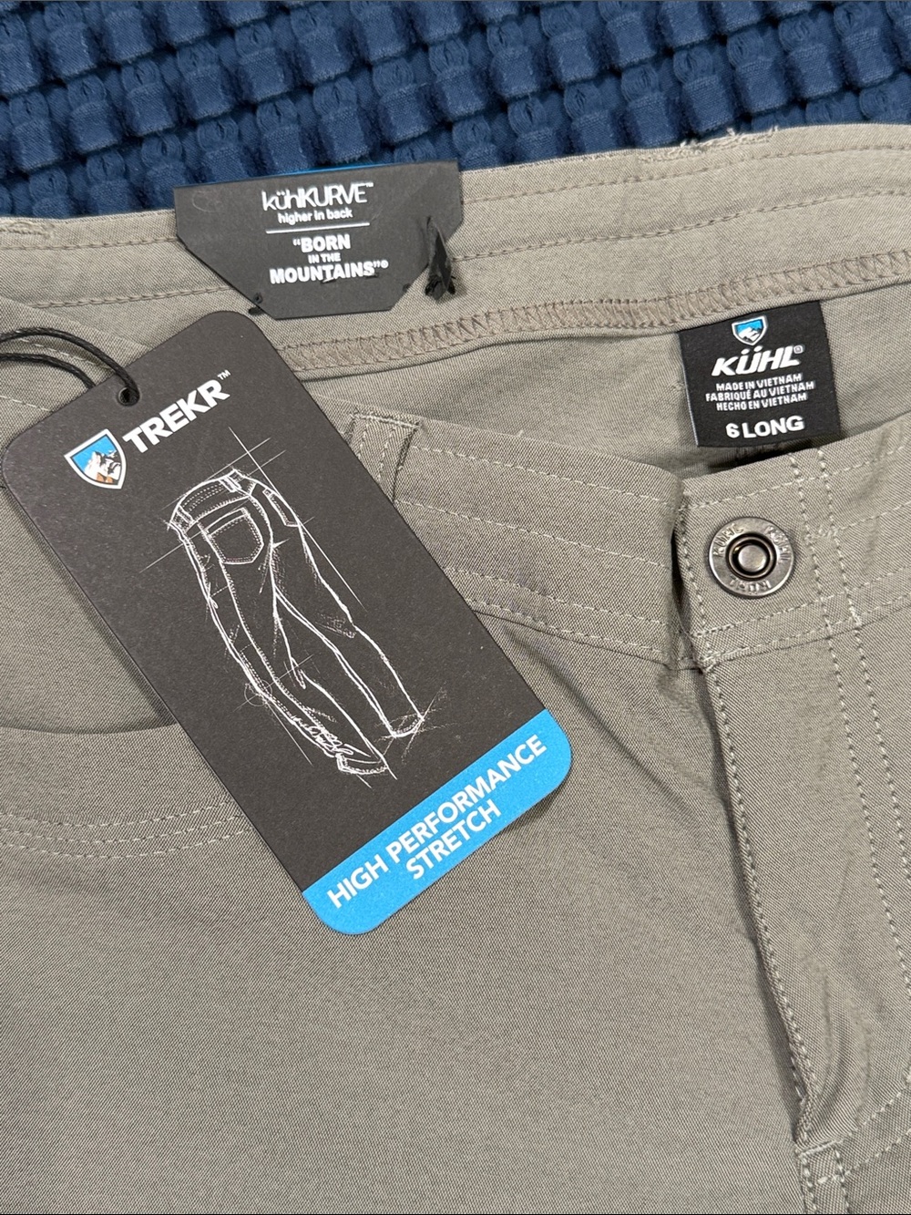 NWTs Kuhl Trekr Hiking Pants Women's Stone Cargo Cinch Up Legs Size 6 Long - Picture 11 of 16